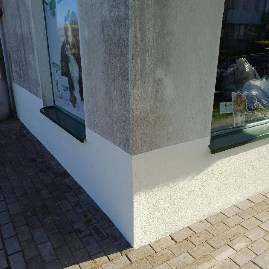 Efekt wykonanych prac w narożniku